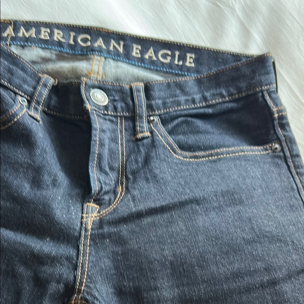 American Eagle Outfitters Men's Dark Blue Skinny Jeans - 29/30 - EXCELLENT COND - Picture 2 of 10